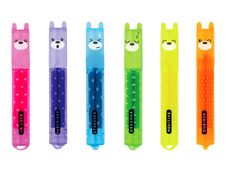 Legami Teddy's Mood - Pack de 6 mini surligneurs - bleu, vert, jaune, orange, rose, pourpre