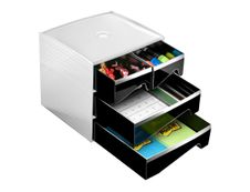 CEP MyCube Classic - Module de classement 4 tiroirs - noir/blanc