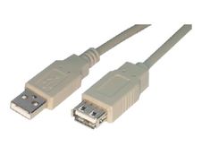 MCL Samar - Rallonge de câble USB 2.0 type A (M) vers USB 2.0 type A (F) - 2 m