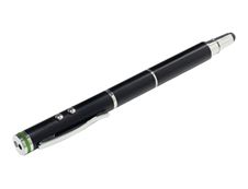 Leitz Complete 4 in 1 - Stylet / lampe torche / stylo à bille / pointeur laser - noir