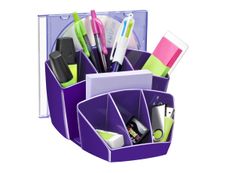 CEP Gloss - Multipot à crayons 8 compartiments - violet