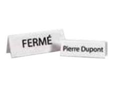 Promocome - Chevalet porte nom 120 x 45 mm