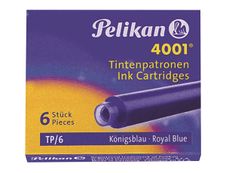 Pelikan 4001 TP/6 - 6 cartouches d'encre - bleu royal