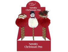  Clairefontaine Novelty - Stylo pompon de Noël - différents modèles disponibles