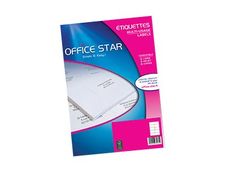 Office Star - 100 Étiquettes multi-usages blanches - 210 x 297 mm - réf OS43478