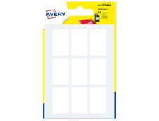 Avery - 72 Étiquettes multi-usages blanches - 20 x 32 mm - réf ETSA09