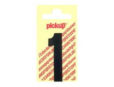 Pickup - Étiquette autocollante - 90 mm - Chiffre 1 - noir mat