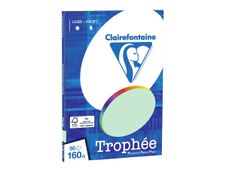 Clairefontaine Trophée - Papier couleur - A4 (210 x 297 mm) - 160 g/m² - 50 feuilles - vert