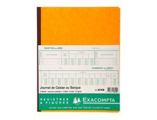 Exacompta - Journal de caisse ou banque - 13 colonnes : 9 débits/4 crédits - 32 x 25 cm vertical