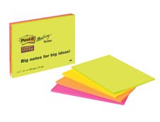 Post-it - 3 Blocs notes Super Sticky - grand format - Meeting notes 203 x 152 mm