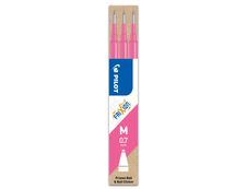 Pilot Frixion Ball - 3 Recharges pour rollers effaçables - 0,7 mm - rose