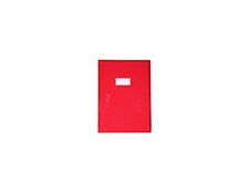 Calligraphe - Protège cahier sans rabat - 24 x 32 cm - cristalux - rouge transparent