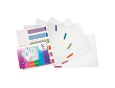 Viquel Intercolor - Intercalaire 6 positions - A4 Maxi - polypropylène coloré