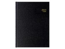 Agenda Santex Bremax - 1 jour sur 2 pages - 21 x 29 cm - noir - Brepols