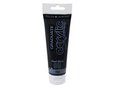 Daler-Rowney Graduate - Peinture acrylique - 120 ml - noir nacré