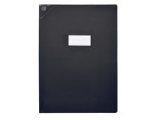 Oxford Strong Line - Protège cahier sans rabat - 24 x 32 cm - noir opaque