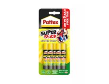 Pattex - 5 Bâtons de colle - Blanche - 11 gr 