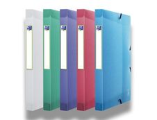 Oxford 2nd Life - Boîte de classement plastique - dos 25 mm - disponible dans différentes couleurs