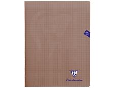 Clairefontaine Mimesys - Cahier polypro 24 x 32 cm - 96 pages - grands carreaux (Seyes) - noir