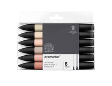 ProMarker - Pack de 6 marqueurs double pointe - teint peau