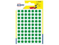 Avery - 490 Pastilles adhésives - vert - diamètre 8 mm