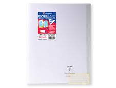 Clairefontaine Koverbook - Cahier polypro 24 x 32 cm - 96 pages - grands carreaux (Seyes) - transparent