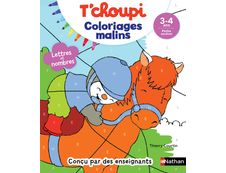 T'choupi coloriages malins - lettres et nombres magiques - maternelle PS 3-4 ans