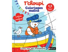 T'choupi coloriages malins - lettres et nombres magiques - maternelle MS 4-5 ans