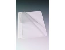 Farde à devis A4 - couverture transparente en PP - blanc