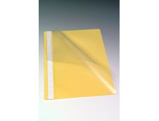 Farde à devis A4 - couverture transparente en PP - jaune