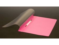 Farde à devis A4 - couverture transparente en PP - rose