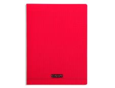 Calligraphe 8000 - Cahier polypro 24 x 32 cm - 48 pages - grands carreaux (Seyes) - rouge