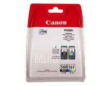 Canon PG-560 / CL-561 - pack de 2 - noir, cyan, magenta, jaune - cartouche d'encre originale