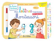 Les livres-ardoises - Mes premières lettres minuscules Montessori pour gaucher - 3 à 6 ans