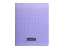 Calligraphe 8000 - Cahier polypro 24 x 32 cm - 48 pages - grands carreaux (Seyes) - violet