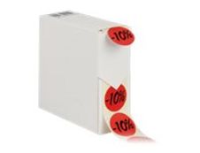 Logistipack - Boîte distributrice 500 étiquettes -10% - rouge