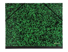 Exacompta - Carton à dessin à élastiques - 26 x 33 cm - vert