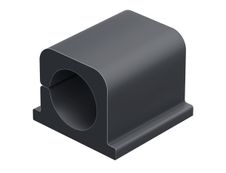 DURABLE CAVOLINE CLIP PRO 1 - boite de 4 clips adhésif pour 2 câbles - 14mm de diamètre - graphite