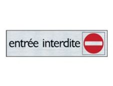 Pickup - Plaque de signalisation - 165 x 44 mm - entrée interdite