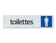 Pickup - Plaque de signalisation - 165 x 44 mm - toilettes pour hommes