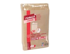 GPV Pack'n Post - 50 Pochettes kraft à soufflets C4 229 x 324 mm - 120 gr - bande auto-adhésive