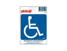 Pickup - Pictogramme - Accès handicapé - 100 x 100 mm
