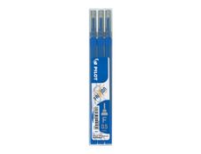 Pilot Frixion Point - 3 recharges pour rollers effaçables - 0,5 mm - bleu