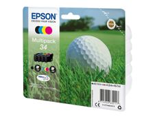Epson 34 Balle de golf - Pack de 4 - noir, cyan, magenta, jaune - cartouche d'encre originale