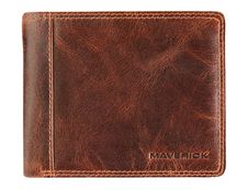 Maverick The Original - Portefeuille RFID avec 2 pochettes pour les billets - cuir