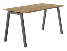 Bureau CONNEXION - 180 cm - Pieds métal - Chêne/anthracite