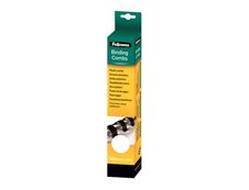 Fellowes - 25 anneaux de reliure en plastique - 12 mm - jusqu'à 80 feuilles - blanc