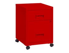 Caisson mobile - 2 tiroirs - rouge