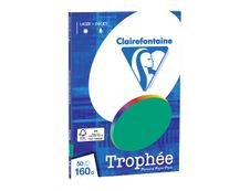 Clairefontaine Trophée - Papier couleur - A4 (210 x 297 mm) - 160 g/m² - 50 feuilles - vert sapin
