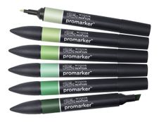 ProMarker - 6 Marqueurs double pointe - tons verts